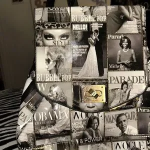 Bags | Michelle Obama Magazine Cover Collage Convertible  display picture 1